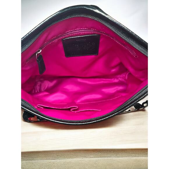 Y2K Coach F16864 Poppy Daisy Floral Graffiti Crossbody Bag & Wristlet - Picture 6 of 16